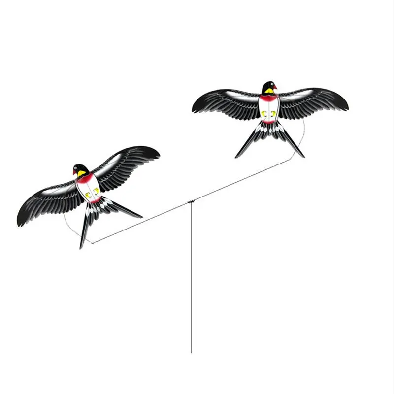 free shipping Pole Swallow kite flying toys for children handle line winder sports outdoors fun hand game mini kite rods fishing free shipping high quality dog kite handle line children kite wholesale ripstop nylon fabric bird kite flying hcxkite kids