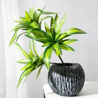 36cm 3 Heads Artificial Palm Tree Plastic Bamboo