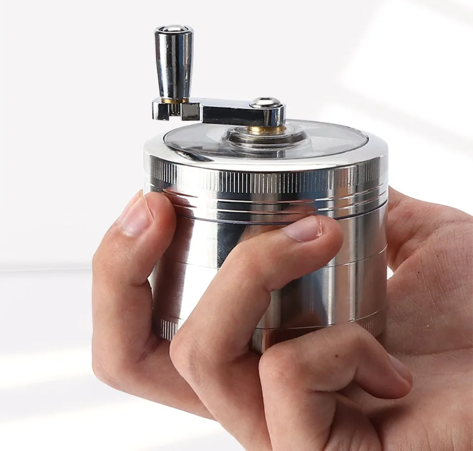 S1d7a6ceefe0c45d0ad6d1e0618dd4d88u Herbal Crusher Tobacco Grinder Smoke Crushers Grinder 4 Layers Durable Non Deformable Corrosion-resistant Grinder with Handle Mallzona