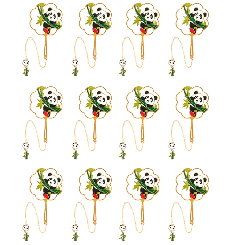 

Panda Chinese Style Bookmarks Metal Bookmarks Set For Kids,Women,Pack Of 12 For Book Lovers