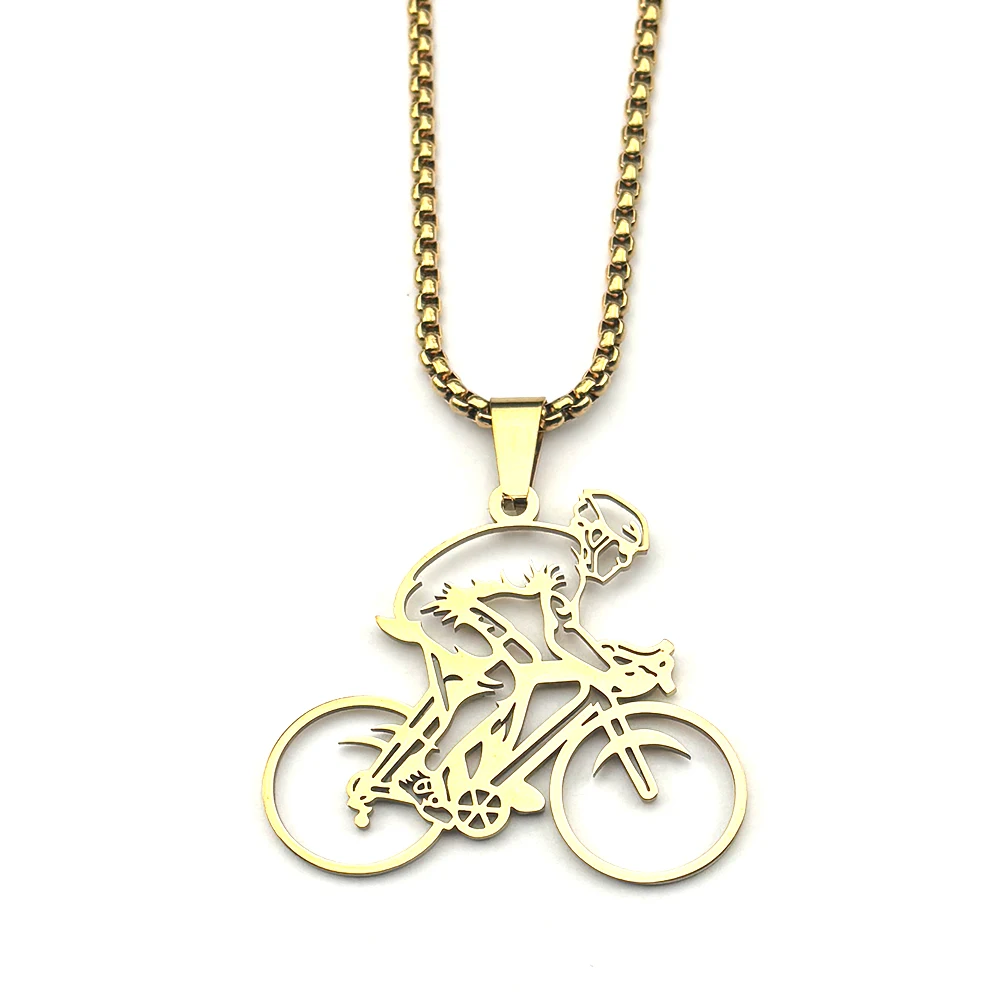 Stainless Steel Silver Chain Necklace for Outdoor Sports Enthusiasts