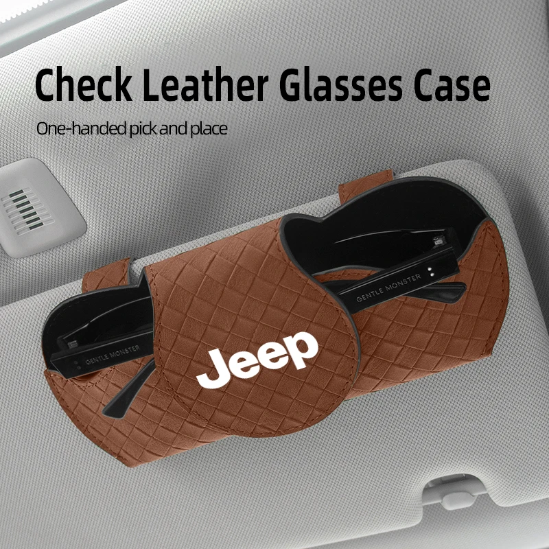 Car Interior Glasses Clip Auto Sun Visor Sunglasses Holder For Jeep