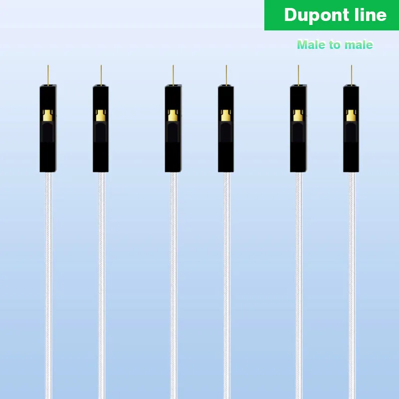 DuPont DuPont Line Silver Jacketed Wire 1/2/3/4pin DuPont Double-Headed male to male Pairs of Public-to-Public