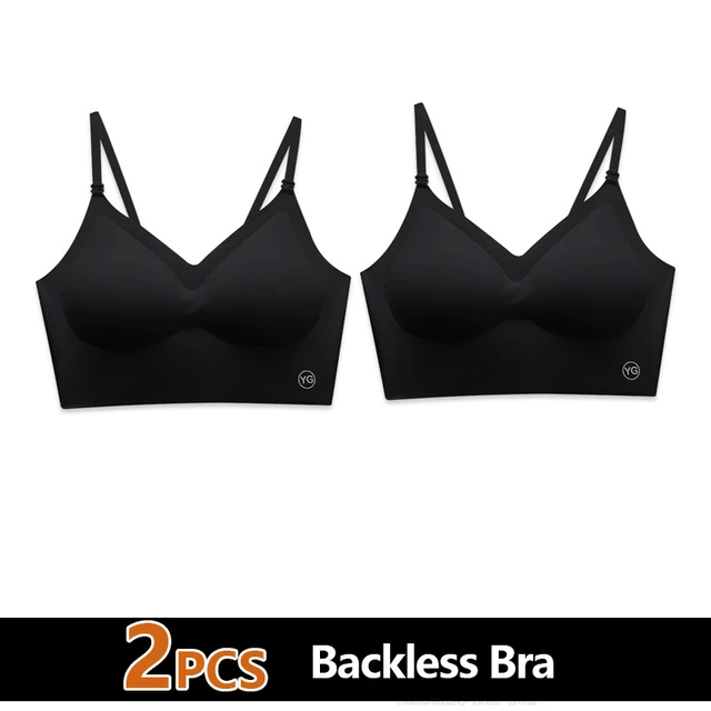 Soutien-gorge sexy dos nu pour femmes, sous-vêtements plongeants en forme de U, soutien-gorge Push Up sans couture, coupe triangle, lingerie sexy, été