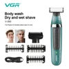 58772-ae1b61.jpg VGR 393 Double blade multi-function waterproof shaver, rechargeable beard trimmer, male hair trimmer set