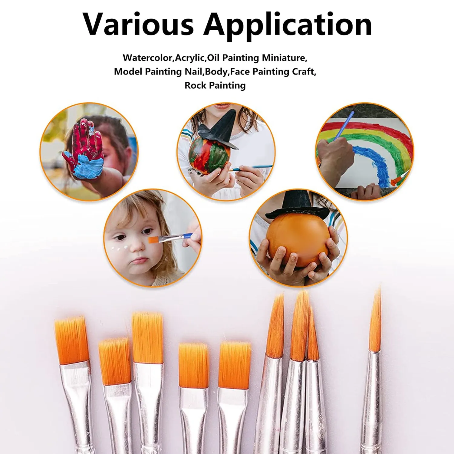 20 Strips 120 Pots Empty Paint Strips and 20 Pieces Paint Brushes Paint Cup Clear Plastic Storage Containers 3Ml/0.17Oz