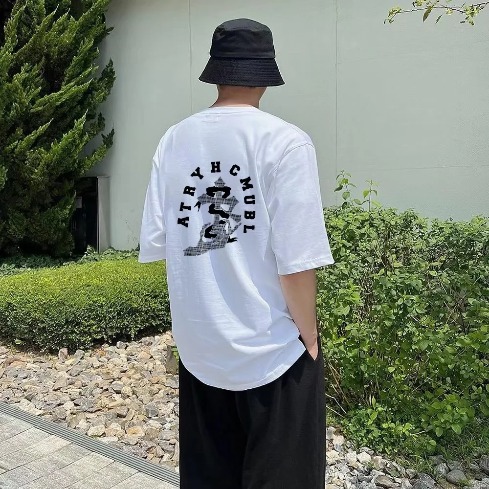 

Fashion Short sleeved T-shirt [Poison Family Correct Version] Chrome Hearts Sanskrit Cross High Weight T-shirt Luxury