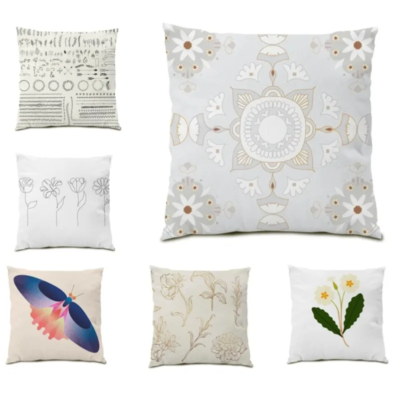 

Flocking Double Sided Cushion Cover 45x45 Square Velvet Cushion Cover for Living Room Bed Decor Kids Room Home Decor DF911