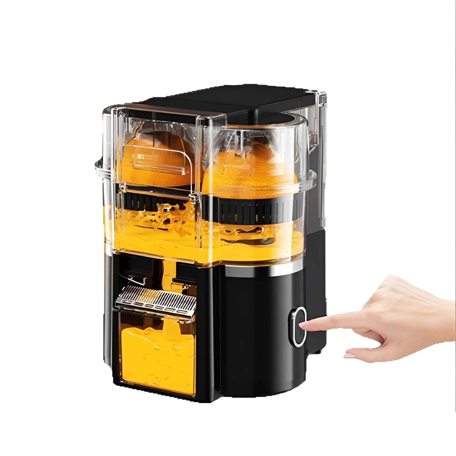 Double Head Electric Juicer Automatic Slag Separation Household_voghion.com