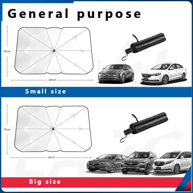 Car parasol sunshade folding