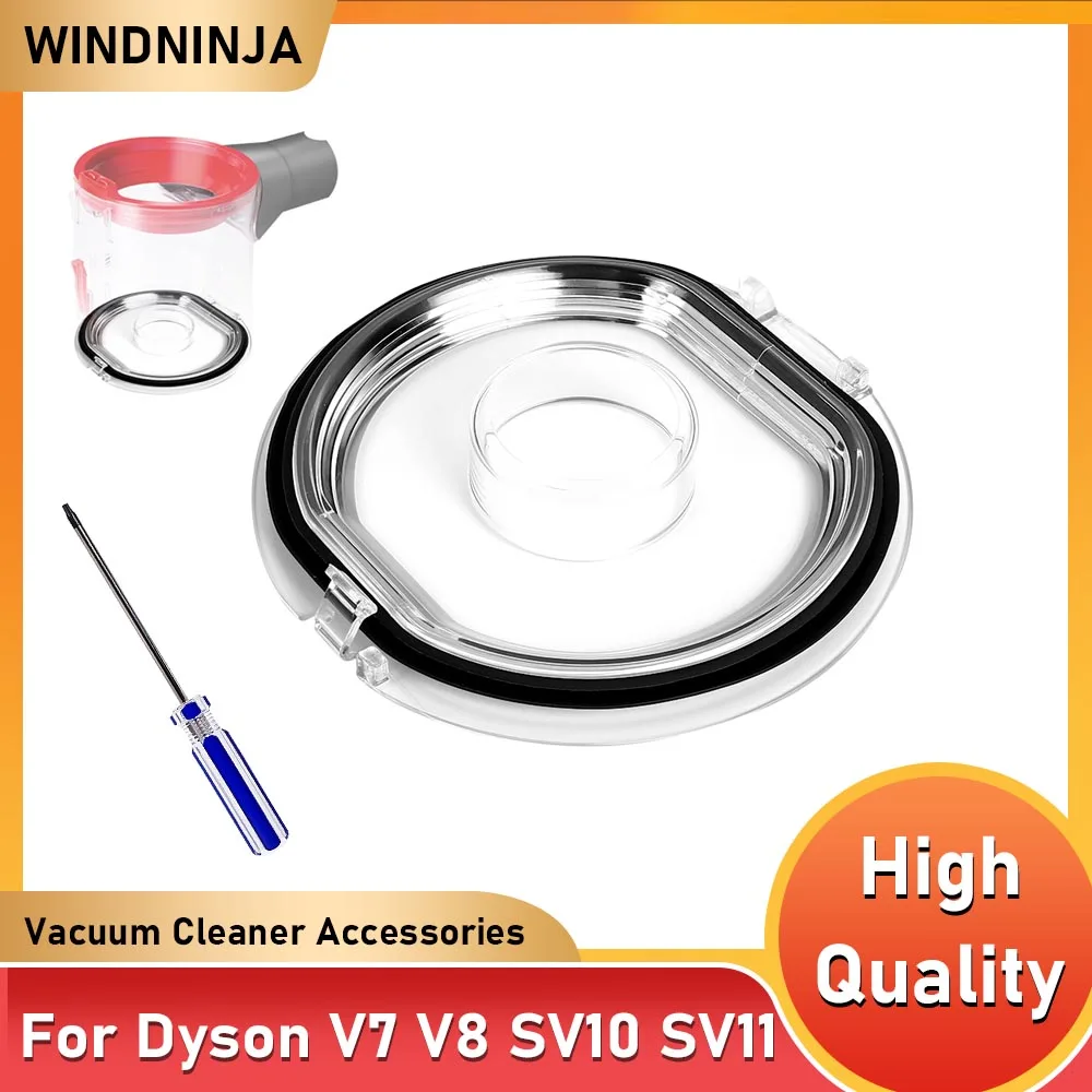 Dust Container Lid Bucket Floor Cover & Sealing Ring for Dyson V7 V8 SV10 SV11 Vacuum Cleaner Part Dust Cup Accessories
