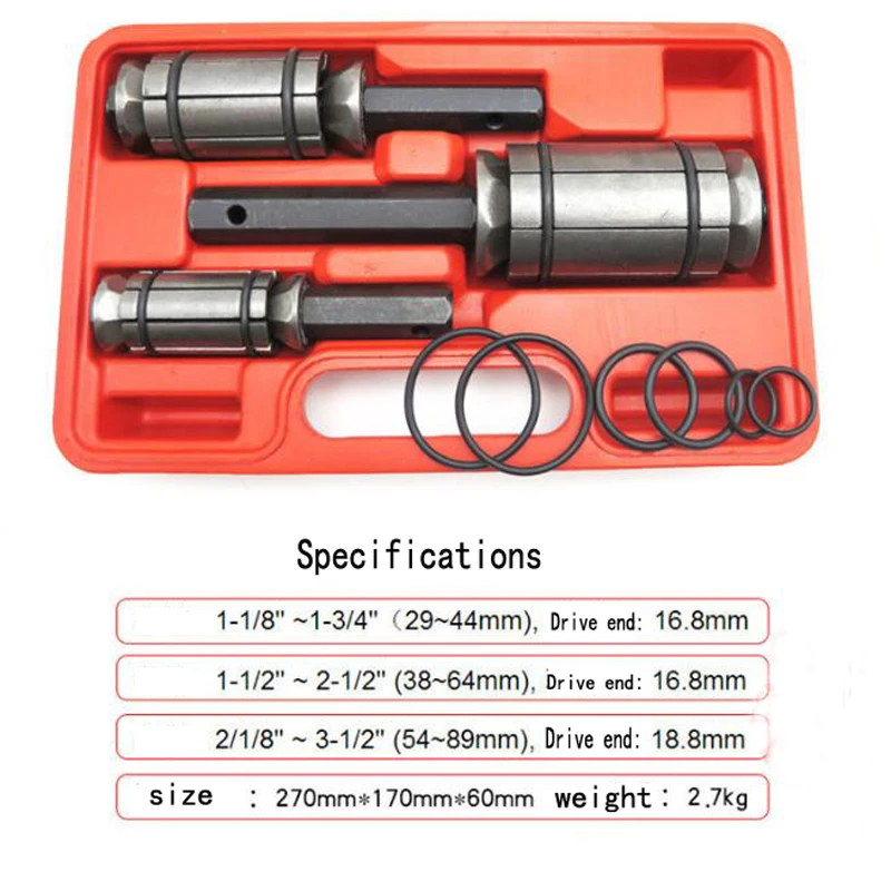 VEVOR Extenseur de tuyau d'échappement hydraulique, taille 1-5/8\ à  4-1/4\, 10