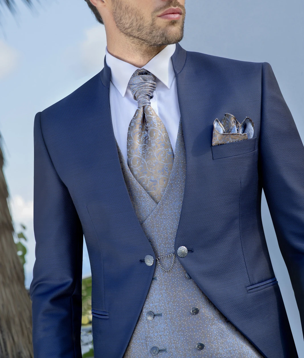 Men's Suit 3 Pieces Blazer Jacket Vest Pants One Button Business Formal Work Wear Wedding Groom Costume Homme