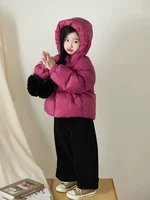 Manteaux chauds d'hiver pour enfants, vestes rembourrées en coton pour garçons et filles, vêtements d'extérieur à capuche pour bébés de 3 à 12 ans, automne 3