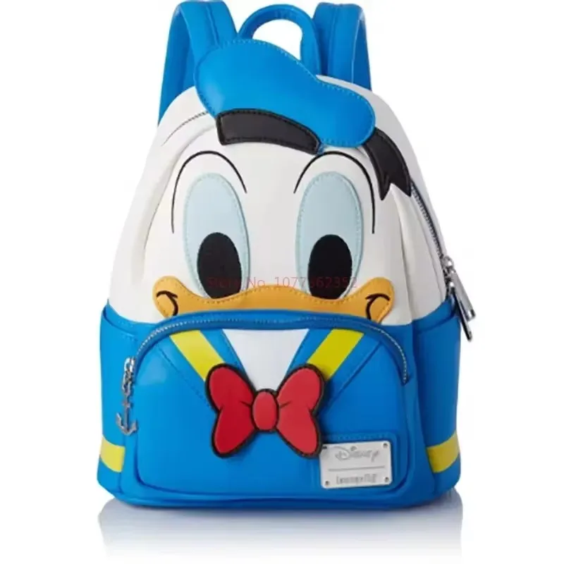 Loungefly Disney Donald Duck Cosplay Mini Backpack Cute Cartoon Backpack Children's Satchel Cartoon Character Kids Gift