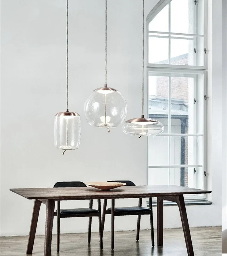 Blue creative glass lamp shade