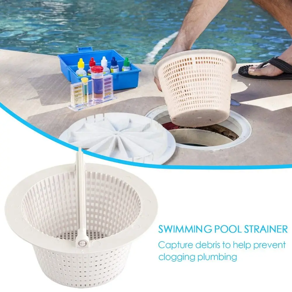 Universal for Hayward Cleaning with Handle Above Ground Swimming Pool Strainer Thru-Wal Skimmer Basket