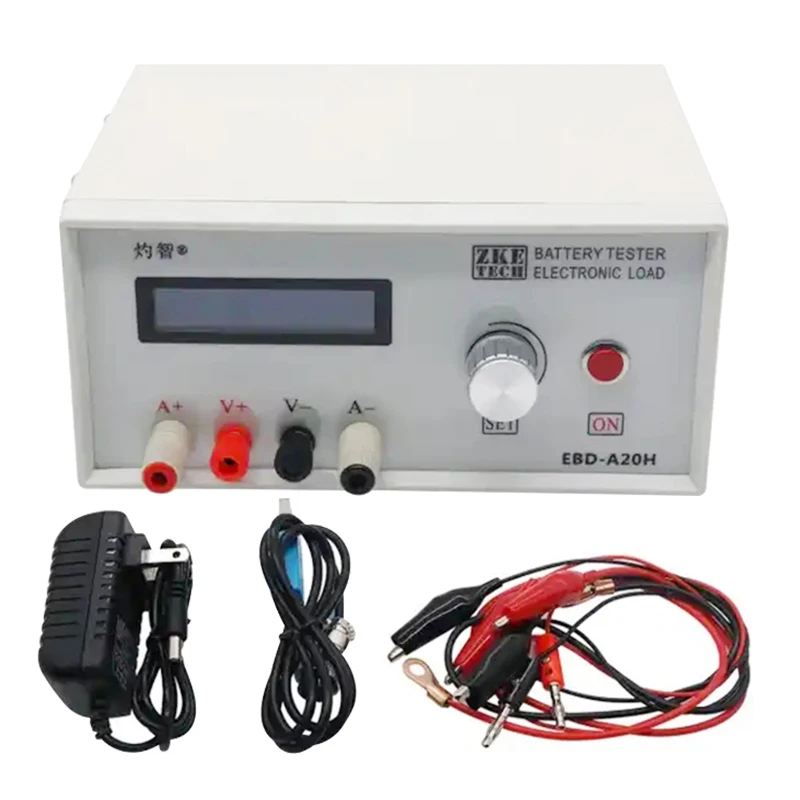 YYHC-A20H Prismatic Battery Tester Machine 20A Electronic Load Power Supply Discharge Meter Current Capacity Battery