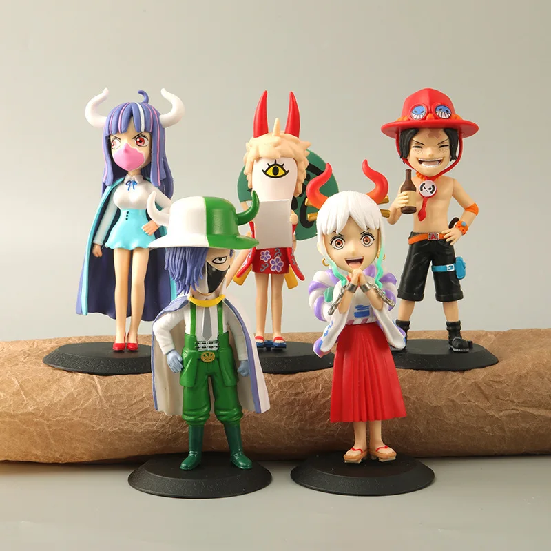 New Anime One Piece Figure Handmade Anime Cartoon Ace Da He Racti Pei Ji Wan Emperor Doll Toy Decoration Arredamento Per La Casa Regali