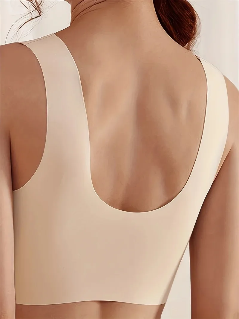 Seamless Bra Women Large Size Tops Support Small Comfortable No Steel Ring Underwear Yoga Fitness Sleep Tank