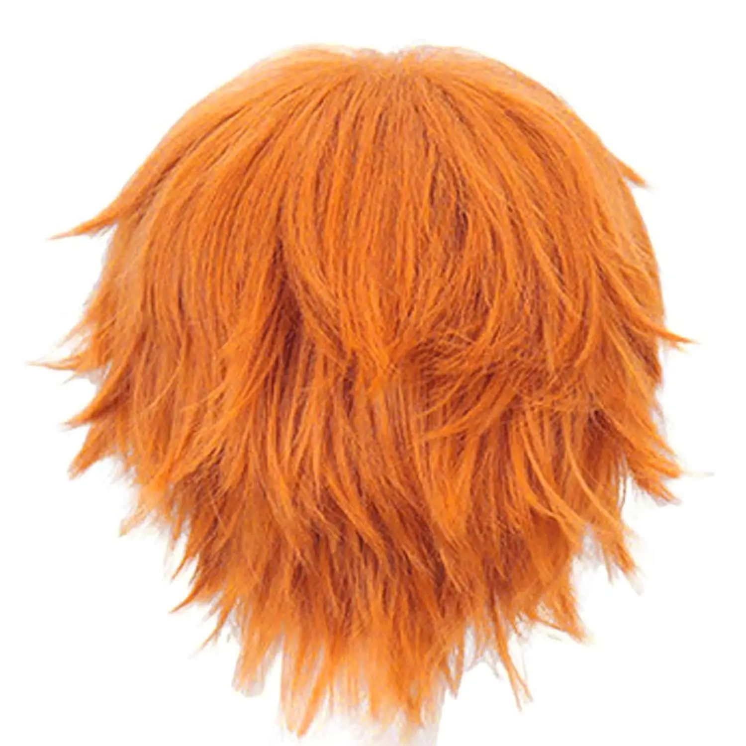 Peruca curta laranja para homens laranja cosplay traje peruca para o dia  das bruxas sintético curto natural ondulado perucas de cabelo - AliExpress, image size:1500x1500
