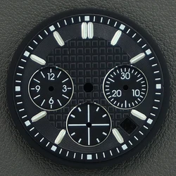 Green Luminous Chronograph Watch Dial with Maintenance Tools - 29.8mm (2)