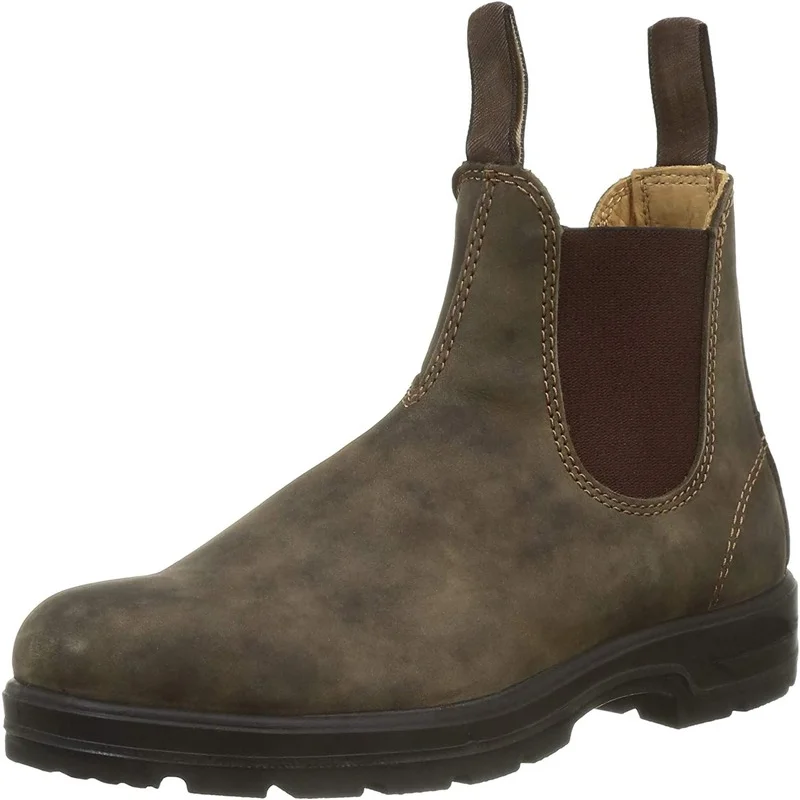 Retro Leather Boots Men Chelsea Boot Handmade Autumn Winter Shoes Casual Comfortable Unisex Ankle Boots Zapatos De Hombre