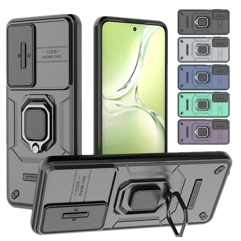 Phone Case Armor Shockproof Case For OPPO A80 5G A3 Pro K12x A79 A60 4G Protective Cover Ring Magnetic Stand Holder Coque Fundas Capa