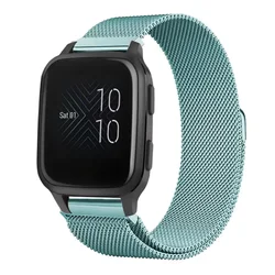 Elegant Milanese Mesh Bracelet - 20mm/22mm Premium Metal Watch Strap - Vivoactive 3 (19 - Turquoise)