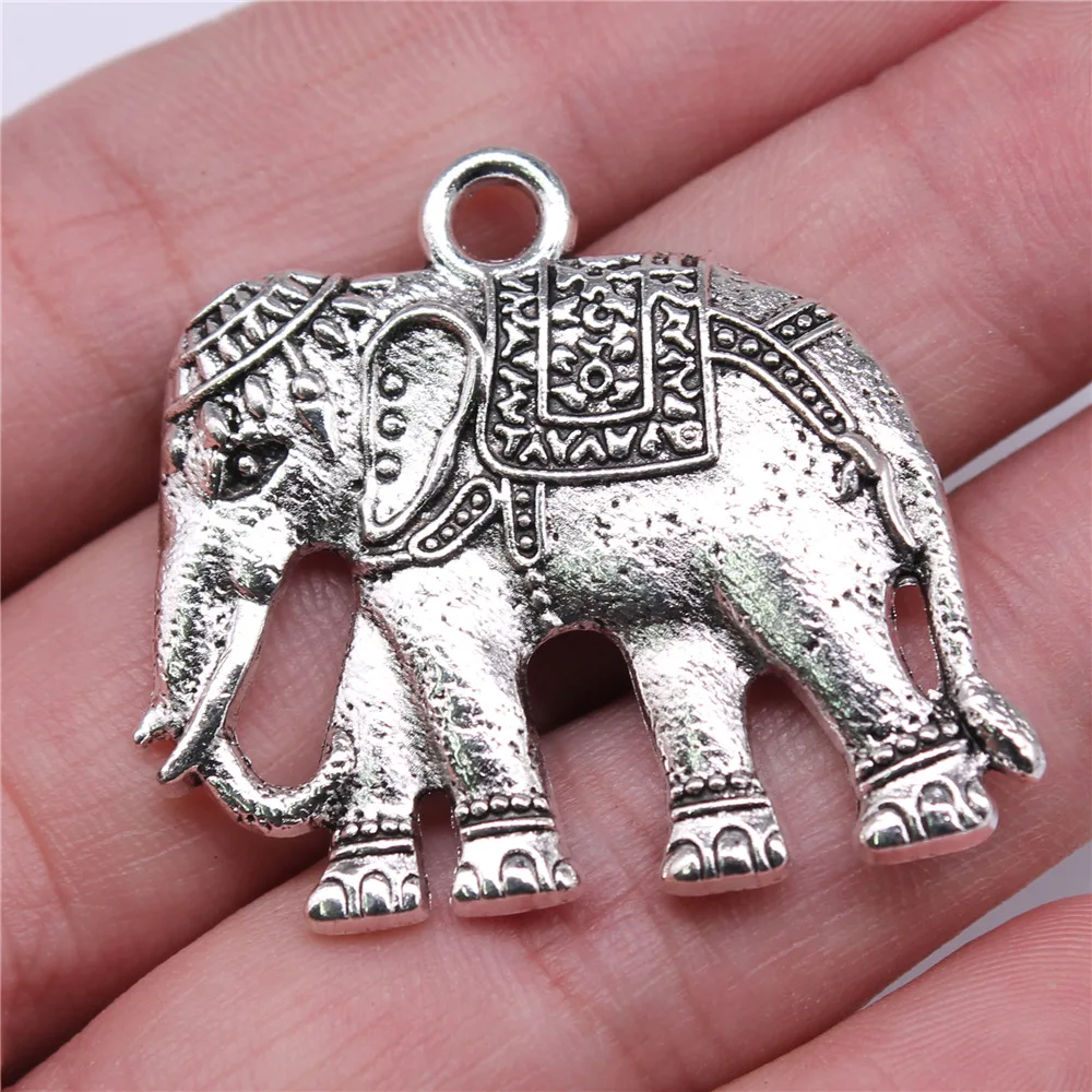 Collana con elefante origami, ciondolo geometrico in argento