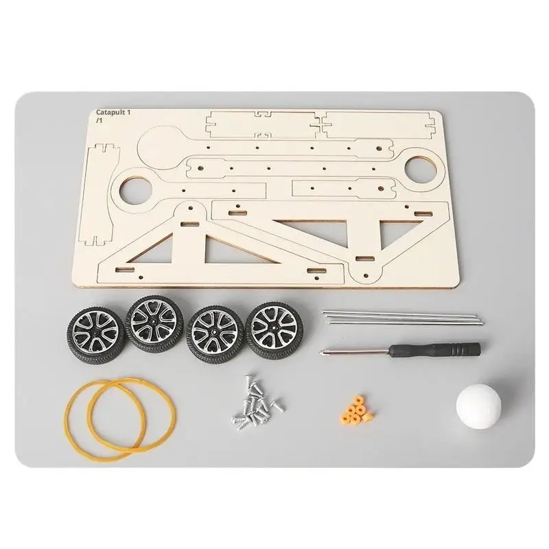 1 세트 DIY 새총 장난감 DIY 과학 실험 키트 및 교육 모델 장난감 물리학 과학 장난감 어린이를위한 선물 장난감 프로젝트