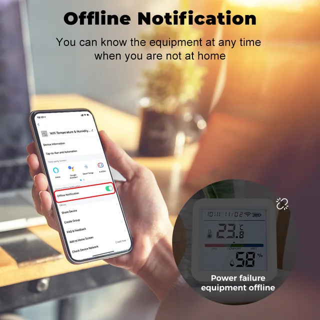 Tuya – Capteur Wifi Intelligent De Température Et D'humidité, Hygromètre  D'intérieur, Thermomètre Avec Écran Lcd, Compatible Avec Alexa Et Google  Assistant - Automatisation Des Bâtiments - AliExpress