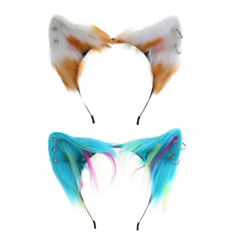 

COSPLAY Girls Animal Ear Headband Furry Kitten Carnivals Party Handmade Dropshipping