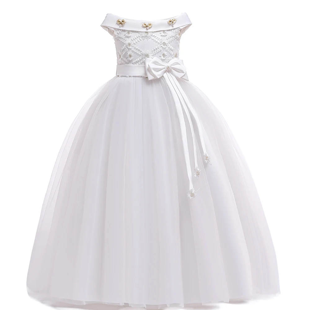 Christmas Kids Princess Dress Girls Flower Ball Gown Baby Clothes Elegant Party Wedding Evening Costumes Children Vestidos girls dress,princess costume,kids clothes