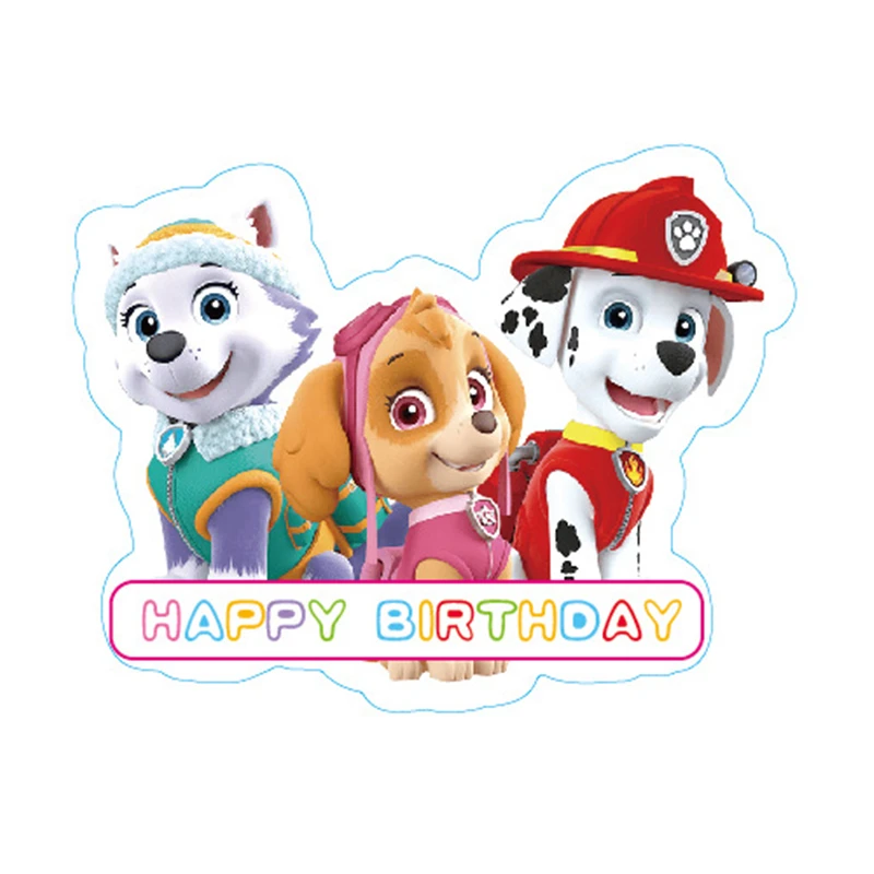thumbnail image 1 of Decoraciones para fiesta de cumpleaños de la Patrulla Canina de Skye, nuevos vasos de papel, platos y servilletas de Skye, kit de globos, pancartas, suministros para eventos de baby shower, 1 of 5