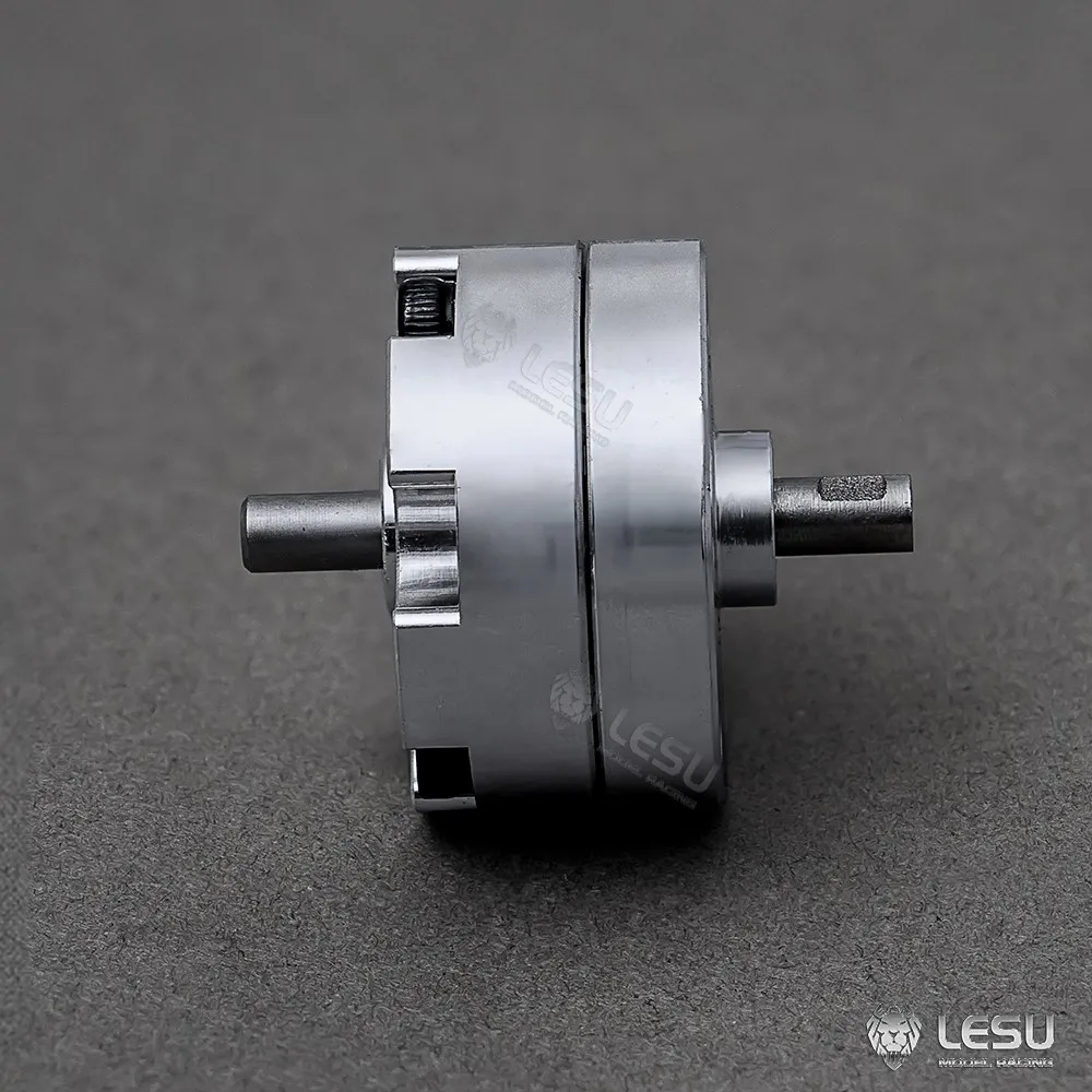 Détail du mécanisme de rotation du cylindre hydraulique LESU, idéal pour modélisme RC.