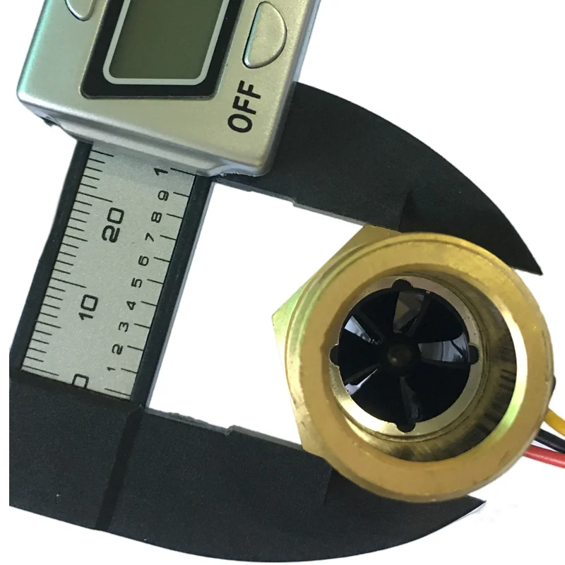 2~45L/min SUS304 / Brass Liquid Flow Meter G3/4" Water Flow Sensors NPN Pulse Signal Hall Effect Sensor