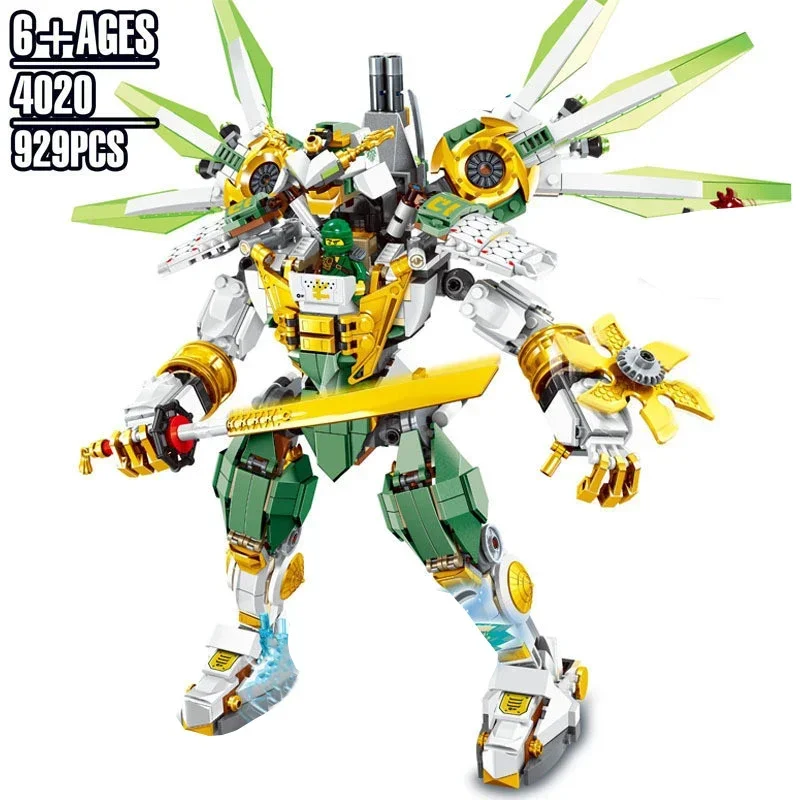 

929pcs New Ninja Lloyd Titan Mech Building Blocks with Figures Compatible 70676 DIY Toys for Children Birthday Christmas Gift