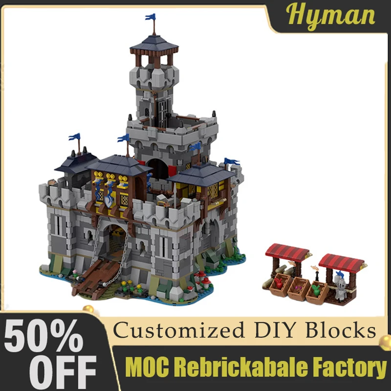 3026pcs Medieval Fortress 31120 Building Blocks Customized MOC 80329