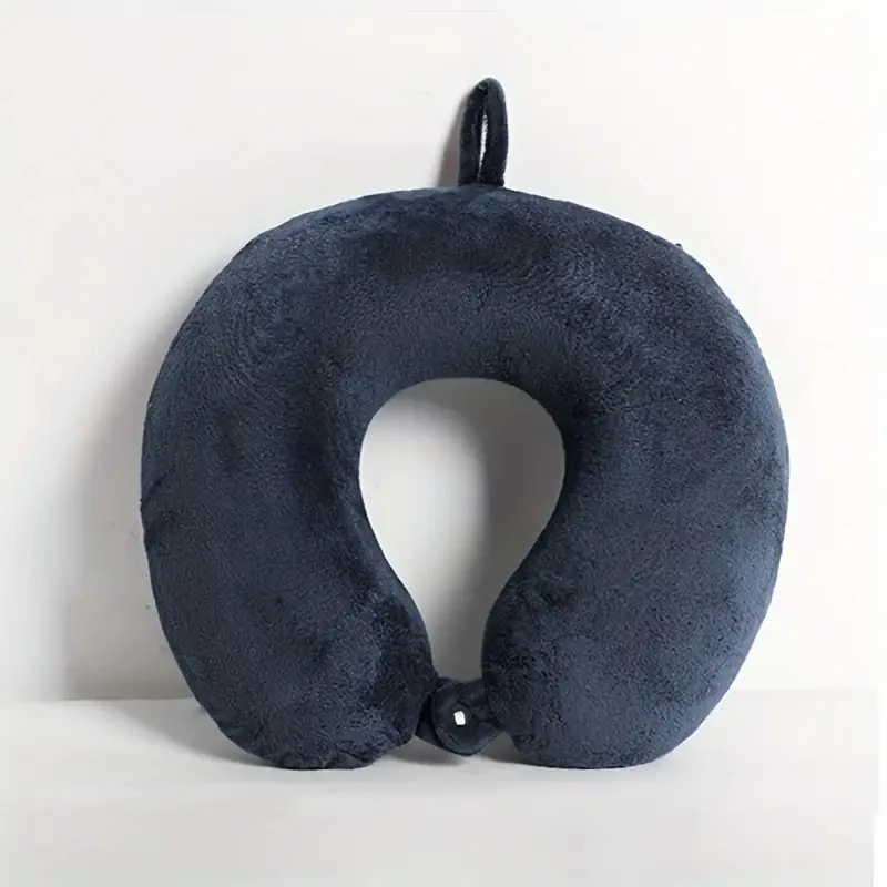 1pc U-shaped Pillow Neck Pillow, Travel Airplane Head Pillow Adult U-shaped Pillow Neck Support Pillow Portable