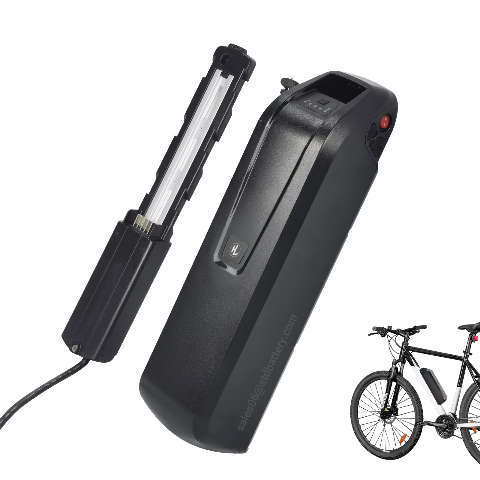 18650 DownTube Ebike Battery Hailong 36V 48V 10Ah Electric Bicycle lithium ion Pack for 750W 500W 350W 250W Motor