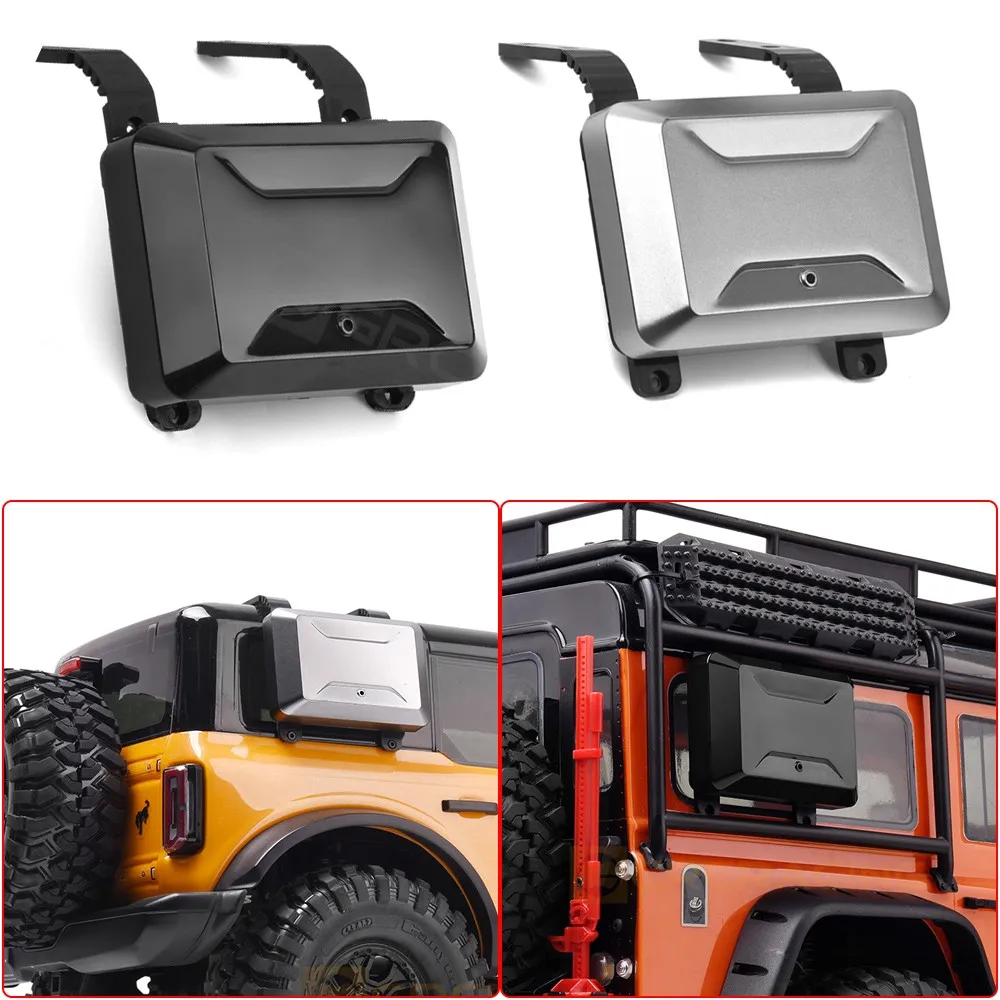 Per 1/10 Rc Crawler Car Traxxa Trx4 Trx6 Axial Scx10 Universal Side Window School Bag/Toolbox Simulazione Bagaglio Modificato G172Bs