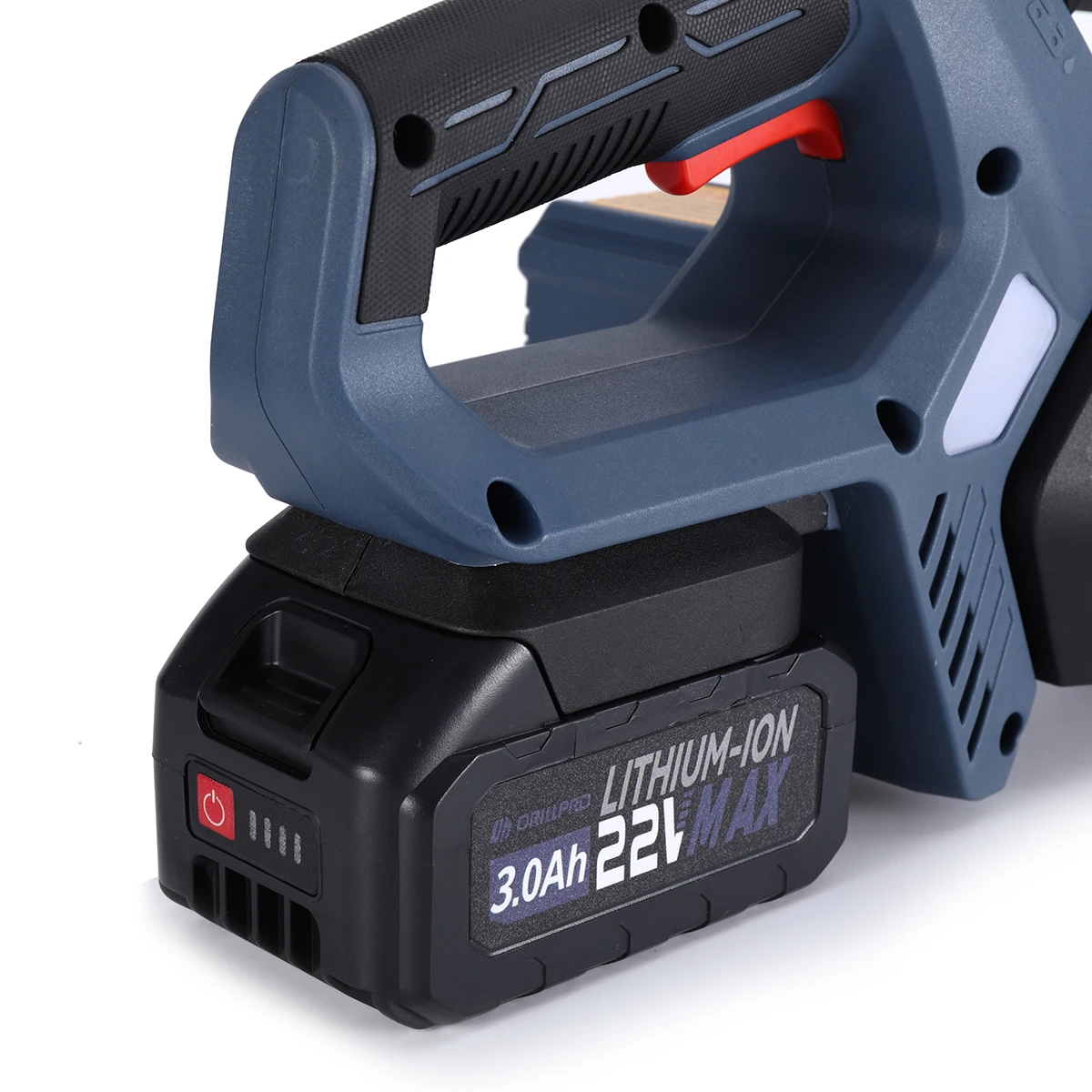 Drillpro 12 Inch Cordless Brushless Motor Electric Chainsaw with 1500mAh Lithium Battery EU Plug for Mak Batteries for Garden