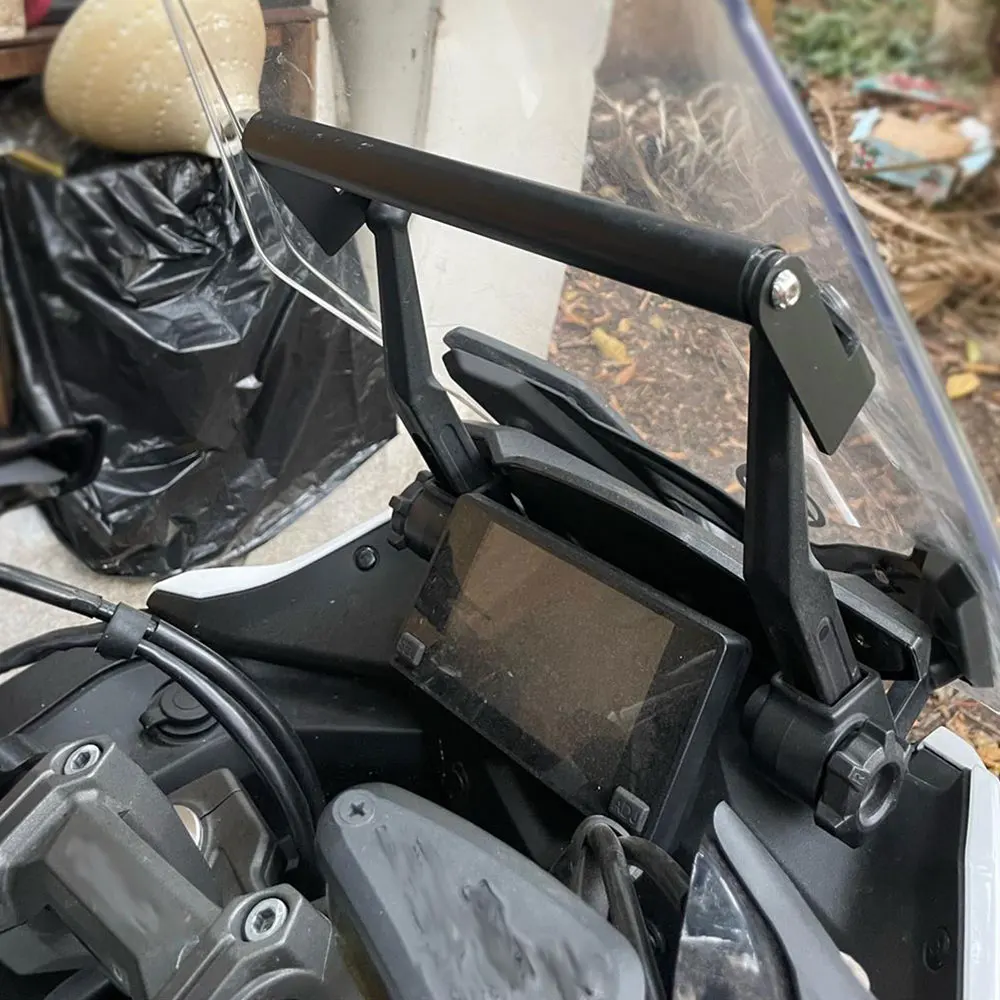 Supporto GPS Per Moto CFMoto 400GT E 650GT – Staffa In Alluminio Nero Per Navigatore, Antivibrazioni E Impermeabile