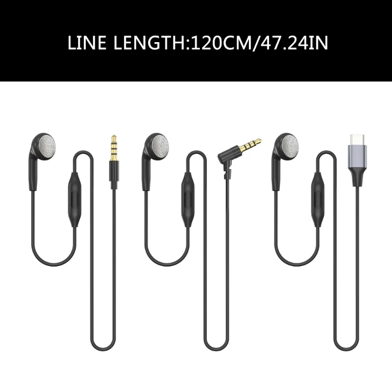 DXAB In Ear Headphone Single Side Earbud With Integrated Microphone Cable, Compatible for Most Device HandsFree Communication 6