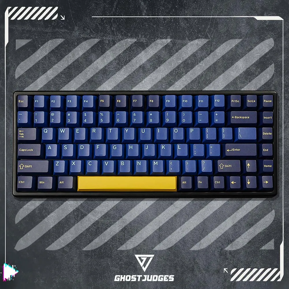 Fantasma Juízes Nautilus Colorway Cereja Pbt Doubleshot Keycap para Teclado mx 60 65 87 104 Gh60 Xd64 Xd68 Bm60 Bm65