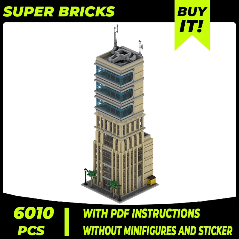 

Hero Movie Model Moc Building Bricks Modern No. 4 Skyscraper Technology Modular Blocks Gifts Christmas Toys DIY Sets Assembly