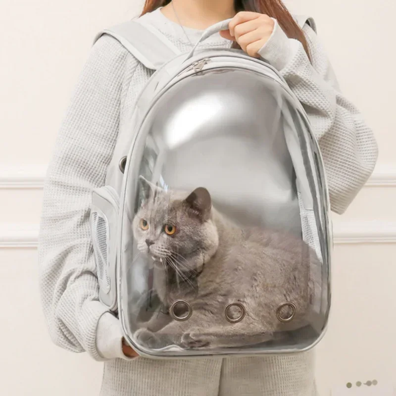 Transparent Cat Carrying Bag Space Pet Backpacks Breathable Portable Backpack Puppy Dog Transport Carrier Space Capsule Bags