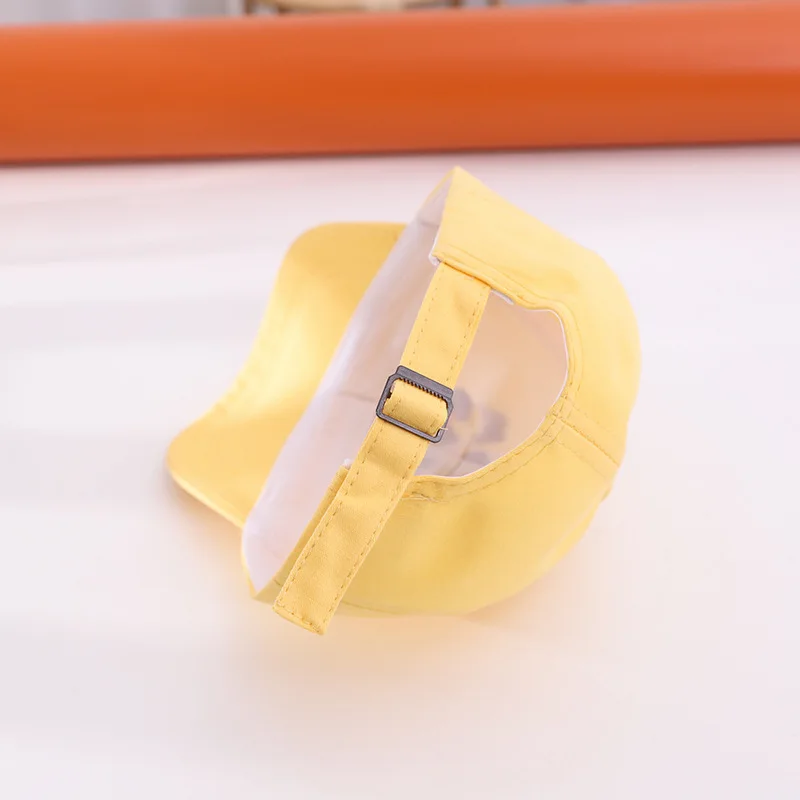 Letter Baby Baseball Hat Soild Color Adjustable Kids Duck Tongue Cap Cotton Children Sun Visors Toddler Bonnet Boy Girl Cap 아기모자 5