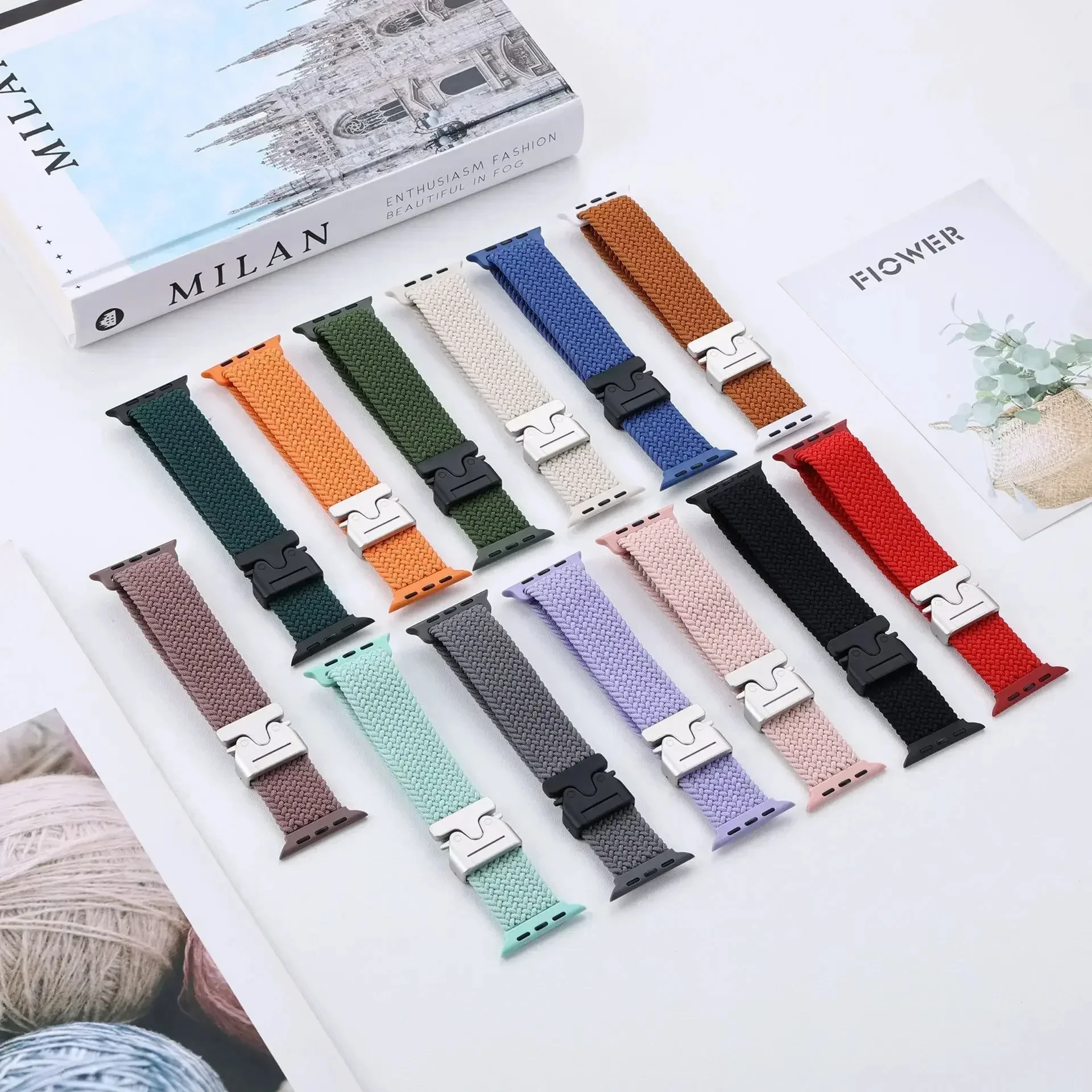 Braided Solo Loop Strap for Smartwatches - Premium Elastic Band Design